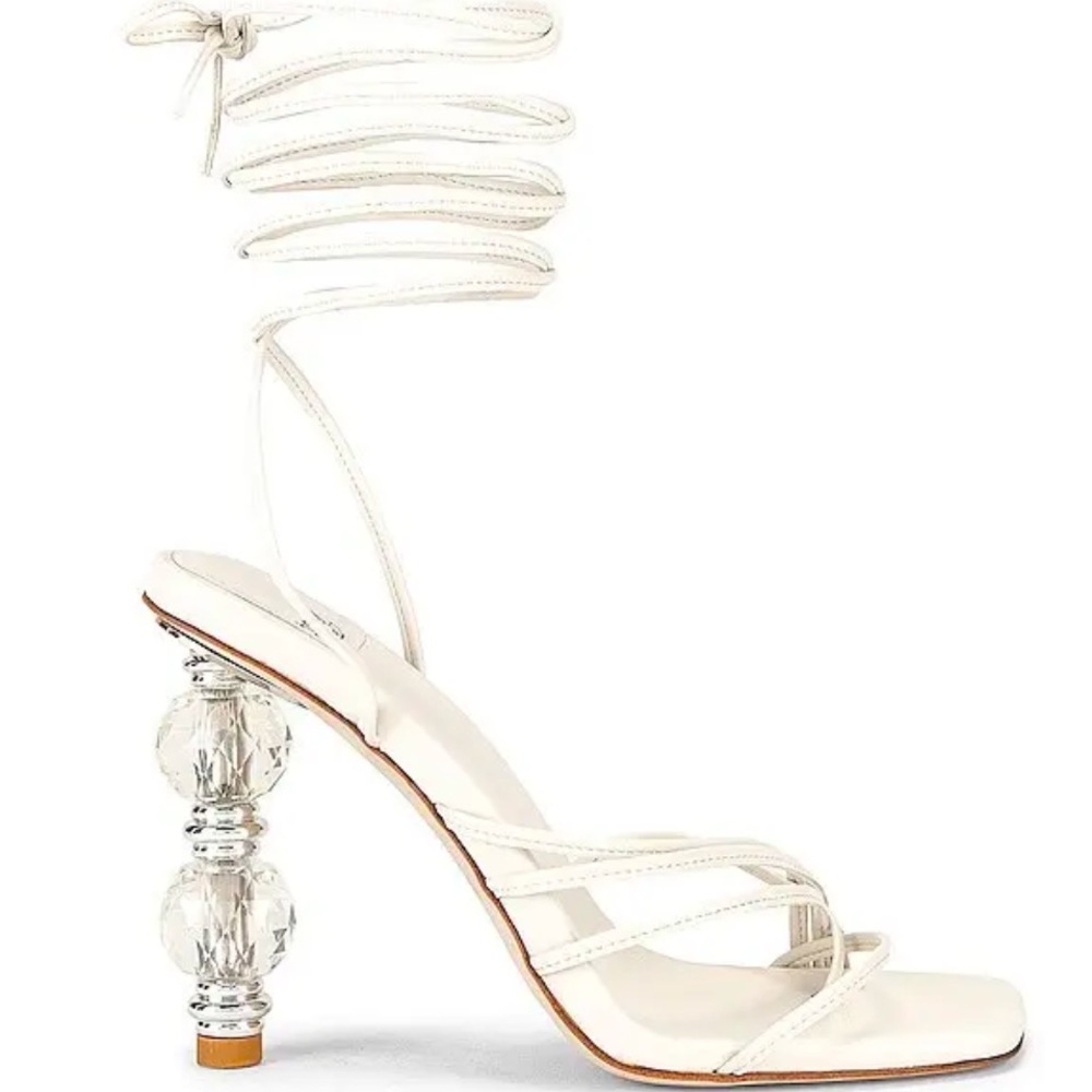 Jeffery Campbell Bijouxx Heel in Ivory